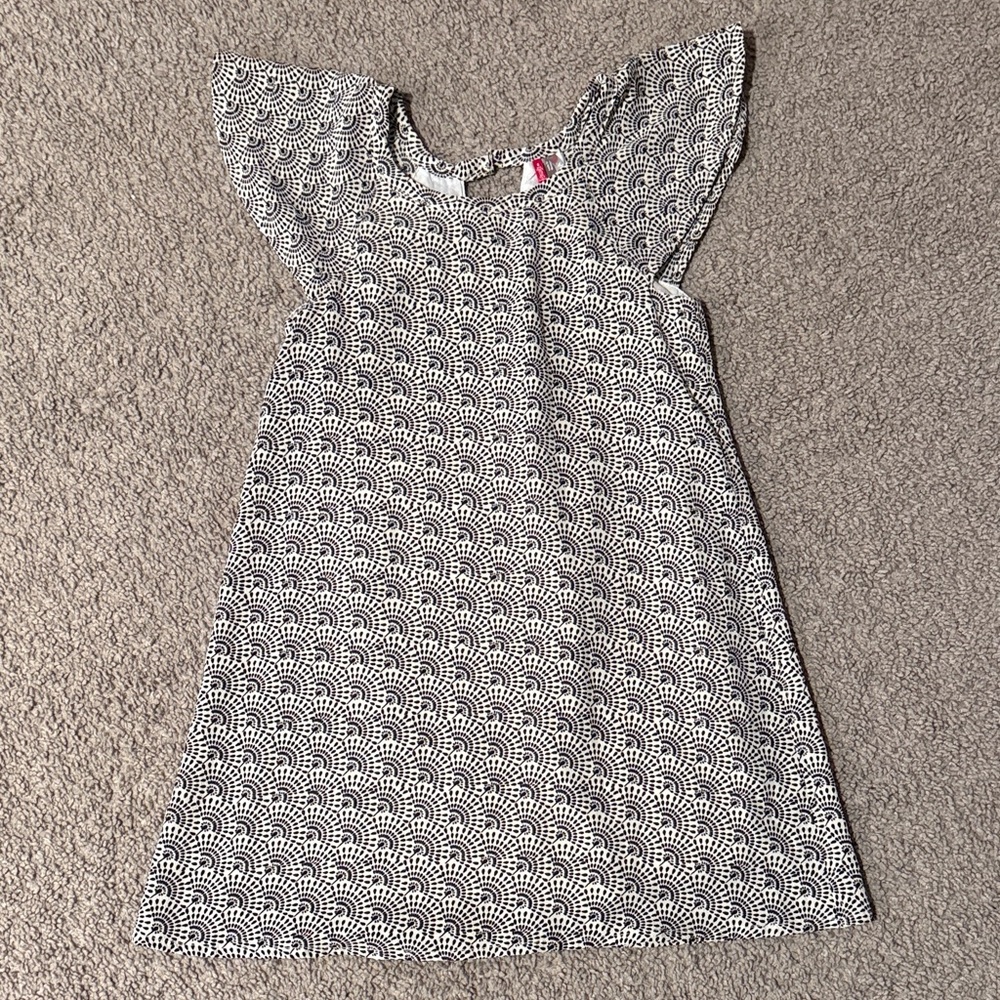 Orchestra Kids Dress with Black and White Pattern